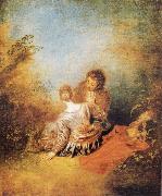 Jean-Antoine Watteau The Indiscretion USA oil painting artist